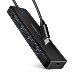 USB šakotuvas AXAGON HUE-C1C 4 jungtys juodas