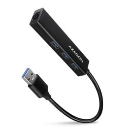 USB šakotuvas AXAGON (Hub) HMA-GL3A 3 jungtys juodas