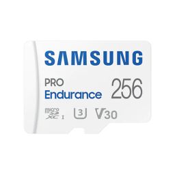 Atminties kortelė Samsung PRO Endurance MB-MJ256KA/EU 256 GB, MicroSD Memory Card, Flash memory class U3, V30, Class 10, SD adapter