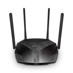Maršrutizatorius Mercusys Dual-Band Wi-Fi 6 Router MR80X AX3000 802.11ax, 2402+574 Mbit/s, Ethernet LAN (RJ-45) ports 3xGigabit LAN, MU-MiMO Yes, Ant
