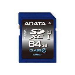 Atminties kortelė ADATA Premier 64 GB, SDHC, Flash memory class 10, No