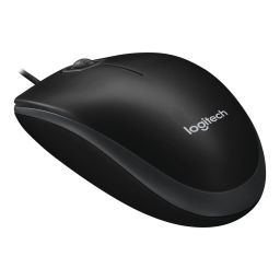 Pelė Logitech Mouse B100 Wired, Black
