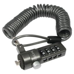 Kompiuterio užraktas Logilink NBS004, Notebook Coil Cable Lock, black Logilink