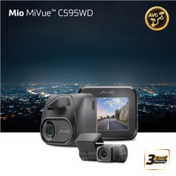 Vaizdo registratorius Mio MiVue C595WD Full HD STARVIS GPS Wi-Fi galinė kamera Speedcam