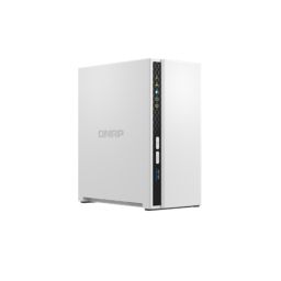 Diskų masyvas QNAP 2-Bay ARM TS-233 Up to 2 SATA 6Gb/s, 3Gb/s, Cortex-A55, Processor frequency 2.0 GHz, 2 GB, N/A, 2xUSB 2.0, 1xUSB 3.2 Type-A; 1xGi