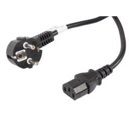 Maitinimo laidas Lanberg IEC 60320 C13 CEE 7/7 CA-C13C-11CC-0100-BK juodas
