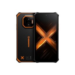 Išmanusis telefonas Hammer Energy X2 5G 6.1" 1560x720 Dimensity 6300 128GB Dual-SIM 50+8MP 5000mAh Android 15 juodai oranžinis