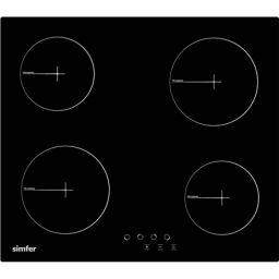 Kaitlentė Simfer Hob H6.040.DECSP Vitroceramic, Number of burners/cooking zones 4, Touch Control, Black