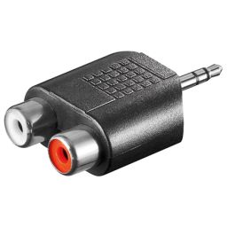 Audio adapteris Goobay RCA adapter. AUX jack 3.5 mm male to 2 stereo female 11604