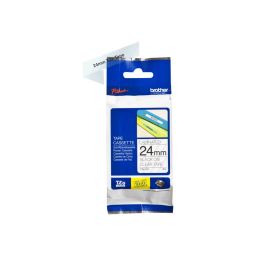Lipni juosta Brother TZE151 24mm x 8m terminis spausdinimas juoda ant skaidrios