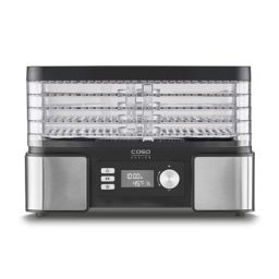 Vaisių džiovyklė Caso Food Dehydrator DH 450 Power 370-450 W, Number of trays 5, Temperature control, Integrated timer, Black/Stainless Steel