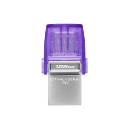 USB raktas Kingston DataTraveler DT Micro Duo 3C 128GB, USB Type-C and Type-A, Purple