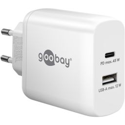 Įkroviklis Goobay USB-C PD Dual Fast Charger (45 W) 65412 N/A