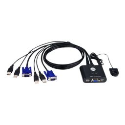 Komutatorius Aten 2-Port USB VGA Cable KVM Switch with Remote Port Selector