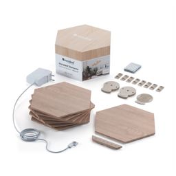 LED šviestuvų rinkinys Nanoleaf Elements Wood Look Hexagons NL52-K-3002HB-13PK 13 plokštelių šaltai/šiltai balta