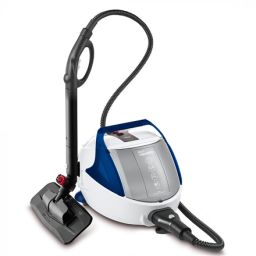Garų valytuvas Polti Vaporetto Pro 100 Eco Power, galia 1900 W, garo slėgis 5.5 bar, vandens talpa 2 L, baltas/mėlynas.