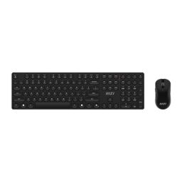 Klaviatūra ir pelė MSI FORGE K210 W COMBO US belaidė žirklinis mechanizmas juoda