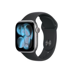Išmanusis laikrodis Apple Watch Series 11 GPS+Cellular 42mm aliuminis juodas pilkas 5G atsparus vandeniui dulkėms