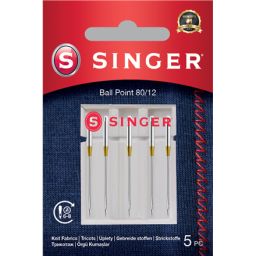 Adata sagai Singer Ball Point Needle 80/12 5PK for Knit Fabrics