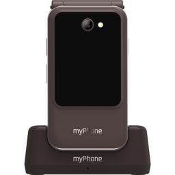 Telefonas myPhone Harmony LTE, 2.8+1.44" IPS, 48 MB, 128 MB, Single SIM, MicroSD, 3G, Bluetooth 5.1, pagrindinė kamera 2 MP, 1300 mAh, rudas.
