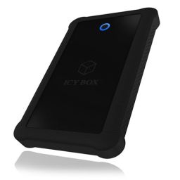 2.5" disko dėžutė Raidsonic ICY BOX IB-233U3-B External enclosure for 2.5" SATA HDD/SSD with USB 3.0 interface and silicone protection sleeve 2.5", U