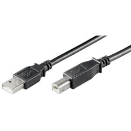 USB kabelis Goobay 93596 USB 2.0 Hi-Speed cable USB 2.0 male (type A), USB 2.0 male (type B), 1.8 m, Black