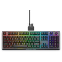 Klaviatūra Dell Alienware Tri-Mode AW920K Wireless Gaming Keyboard, RGB LED light, US, Wireless, Dark Side of the Moon, Bluetooth, Numeric keypad, CHE