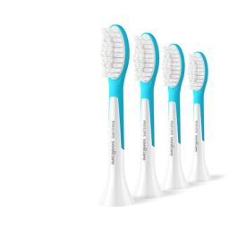 Dantų šepetėlio galvutės Philips Sonicare For Kids HX6044/90 vaikams 4 vnt baltos/mėlynos