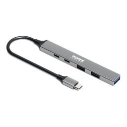 USB šakotuvas PORT CONNECT USB-C Hub 900163 4x USB 1x USB-C 100W