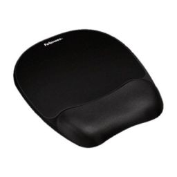 Pelės kilimėlis Fellowes Fellowes Memory Foam Mouse pad with wrist pillow 20.2 cmx23.5 cmx2.54 cm Fabric, memory foam Black
