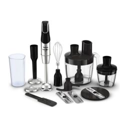 Trintuvas (blenderis) TEFAL Blender Infinity Force Pro 5in1 HB95LD38 Hand Blender, 1200 W, Number of speeds Variable, Black/Stainless steel