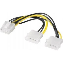 Maitinimo adapteris Goobay 8 pin PCI Express male į 4 pin vidinis maitinimas male 93241