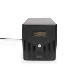 Nepertraukiamo maitinimo šaltinis Digitus Line-Interactive UPS DN-170074, 1000VA, 600W, 2x 12V/7Ah battery, 4x CEE 7/7 outlet, 2x RJ45, 1x USB 2.0 typ