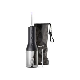 Burnos irigatorius Philips Sonicare Power Flosser HX3826/33, belaidis, 250 ml, 1 galvutė, juodas