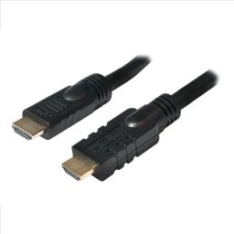 Kabelis Logilink, CHA0020, 20m, Active, HDMI cable, type A male, - HDMI type A male, black. Logilink, 20 m