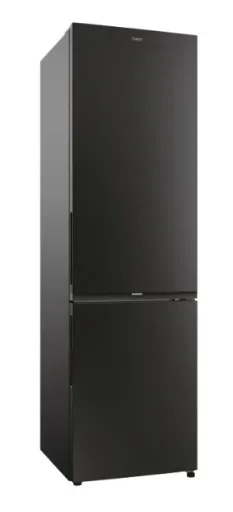 Šaldytuvas Candy ECN2CQTEB206 205 cm, 289 l + 120 l, E klasė, su šaldikliu apačioje, laisvai pastatomas, juodas