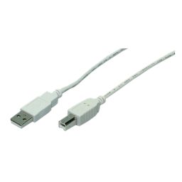 Kabelis Logilink USB 2.0 A to USB 2.0 B Cable USB A male, USB B male, 1.8 m, Grey