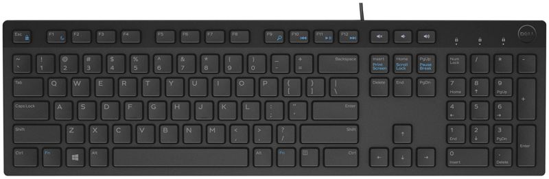 Klaviatūra DELL KB216, juoda, RU