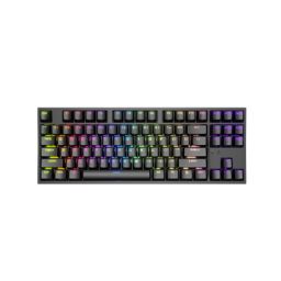Klaviatūra Genesis Mechanical Gaming Keyboard THOR 404 TKL RGB Black Mechanical Gaming Keyboard Wired US USB Type-A 1005 g Gateron Yellow Pro