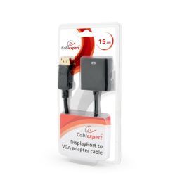 Adapteris Cablexpert DisplayPort to VGA adapter cable, Black