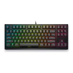 Klaviatūra Alienware Tenkeyless AW420K Gaming Keyboard Wired EN Dark Side of the Moon CHERRY MX Red