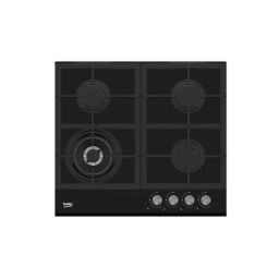 Kaitlentė BEKO HILW64235S dujinė 4 kaitvietės juoda su rankenėlėmis