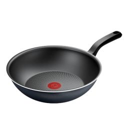 Wok keptuvė TEFAL H0561942 28 cm tinka indukcinei kaitlentei fiksuota rankena juoda