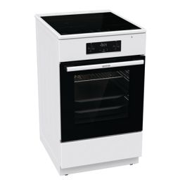 Elektrinė viryklė Gorenje Cooker GEIT5C60WPG Hob type Vitroceramic, Oven type Electric, White, Width 50 cm, Grilling, 70 L, Depth 59.4 cm
