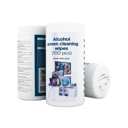 Servetėlės Gembird Alcohol Screen Cleaning Wipes (100 vnt) CK-AWW100-01 Screen cleaning wipes