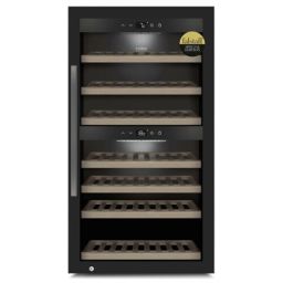 Vyno šaldytuvas Caso Smart Wine Cooler WineExclusive 66 Energy efficiency class G, Free standing, Bottles capacity Up to 66 bottles, Cooling type Compressor technology, Black