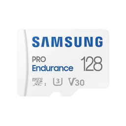 Atminties kortelė Samsung PRO Endurance MB-MJ128KA/EU 128 GB, MicroSD Memory Card, Flash memory class U3, V30, Class 10, SD adapter