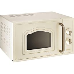 Mikrobangų krosnelė Gorenje Microwave oven with grill MO4250CLI Free standing, 20 L, Grill, Mechanic, 700 W, Ivory, Defrost function