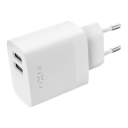 Įkroviklis FIXED Dual USB Travel Charger 17W, White | Fixed