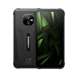 Išmanusis telefonas Hammer Ranger 6" IPS 1560x720 Helio G99 256GB Dual-SIM 4G 50+16MP 5000mAh Android 15 juodai žalias
